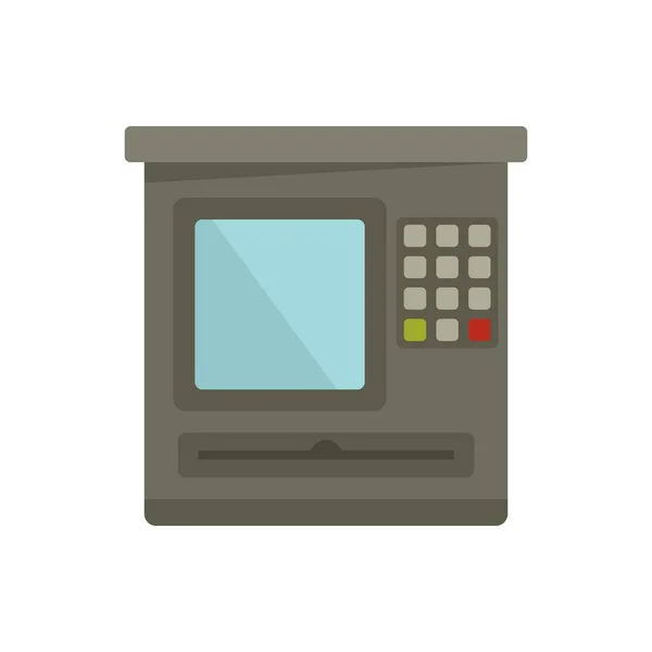 Atm service icon flat isolated vector — Stock Vector
