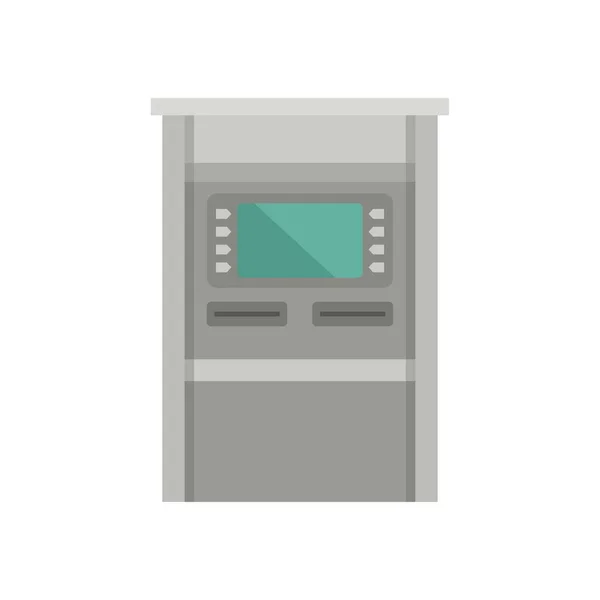Ikona terminala bankomatu płaski izolowany wektor — Wektor stockowy