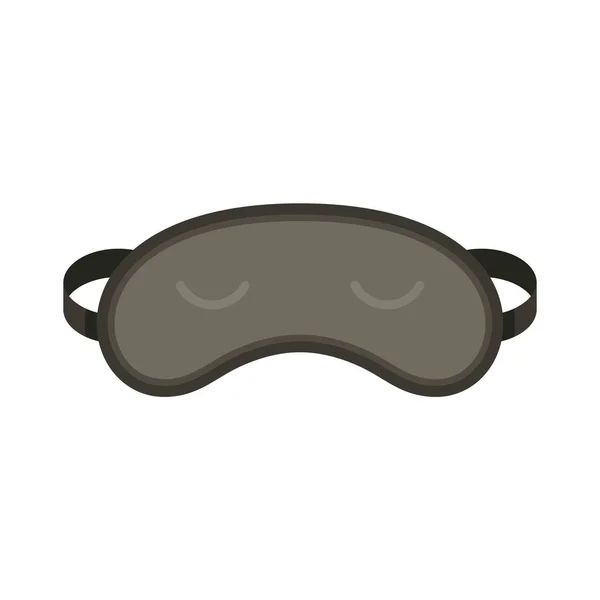 Slaapmasker pictogram platte geïsoleerde vector — Stockvector