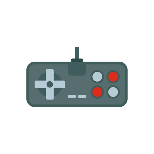 Retro spel joystick pictogram platte geïsoleerde vector — Stockvector