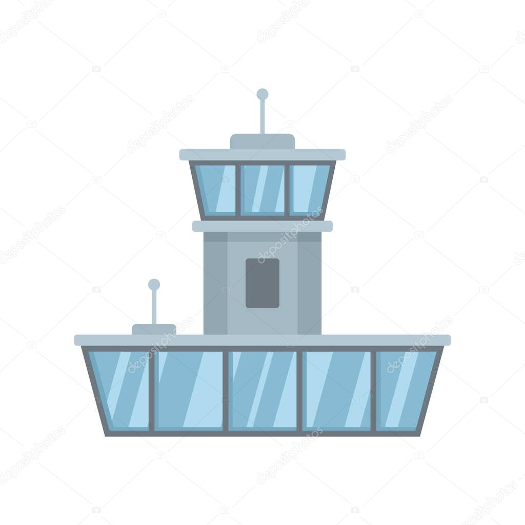 Airport duty free shop icon flat isolated vector