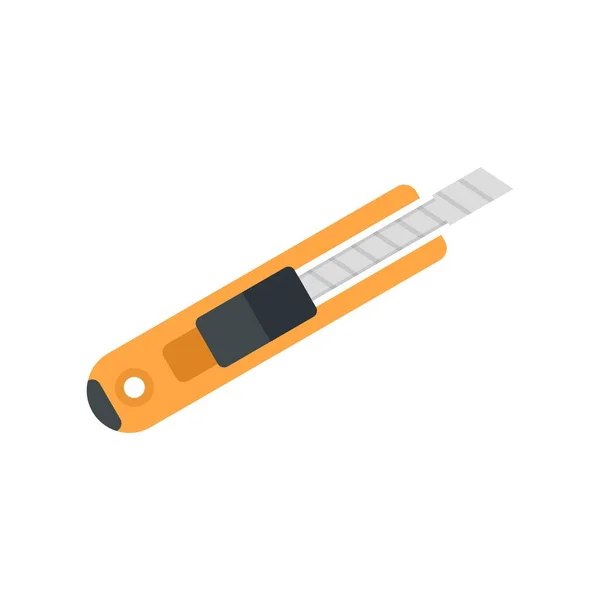 Icono de cuchillo de construcción plana vector aislado — Vector de stock