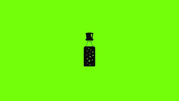 Médecine potion icône animation — Video