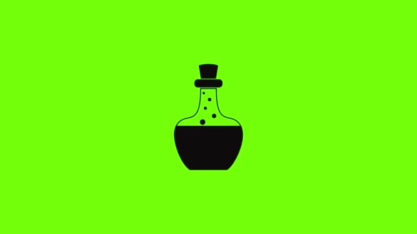 Potion flacon icône animation — Video