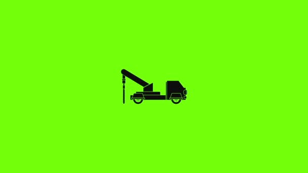 Анимация иконки грузовика — стоковое видео
