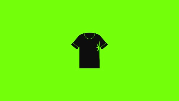 Animation zur Ikone des Hip Hop T-Shirts — Stockvideo