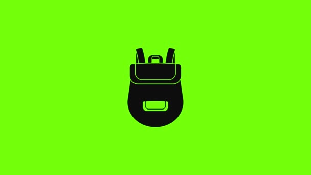Backpack icon animation — Stock Video