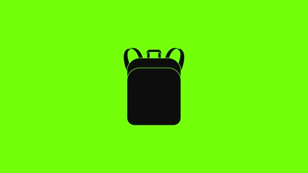 Notebook backpack icon animation — Stock Video