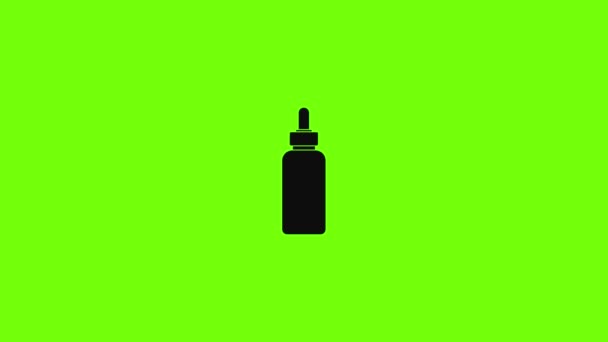 Animace ikon Vape liquid reserve — Stock video