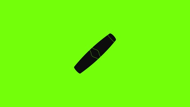 Lyxig cigarr ikon animation — Stockvideo