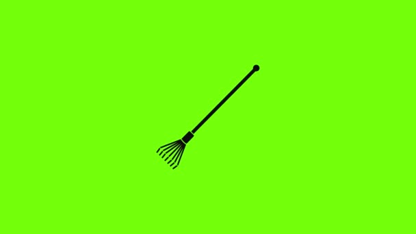 Farm fan rake icon animation — Stock Video