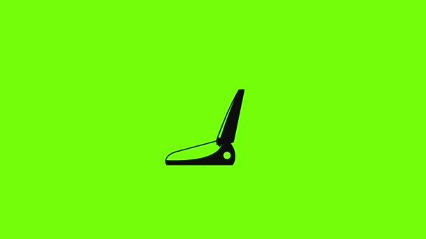 Hotel vacuum cleaner icon animation — Stock Video