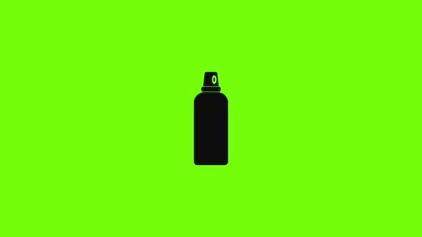 Mannelijke anticonceptie spray icoon animatie — Stockvideo