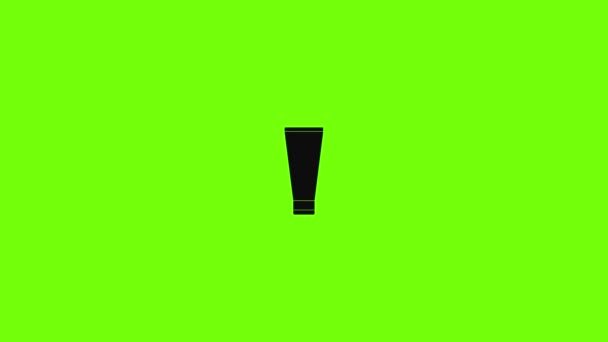 Spermicide tube pictogram animatie — Stockvideo