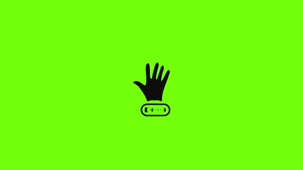 Frau nfc Armband Icon Animation — Stockvideo