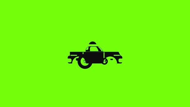 Driverless car icon animation — Stock Video