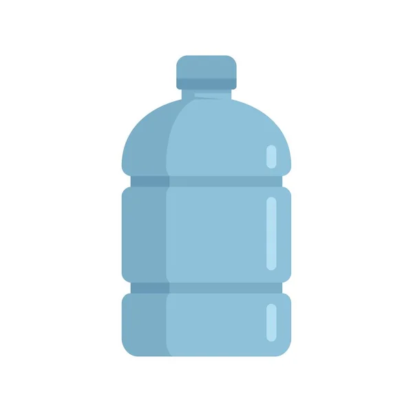 Icono de botella de agua de almacenamiento plano aislado vector — Vector de stock