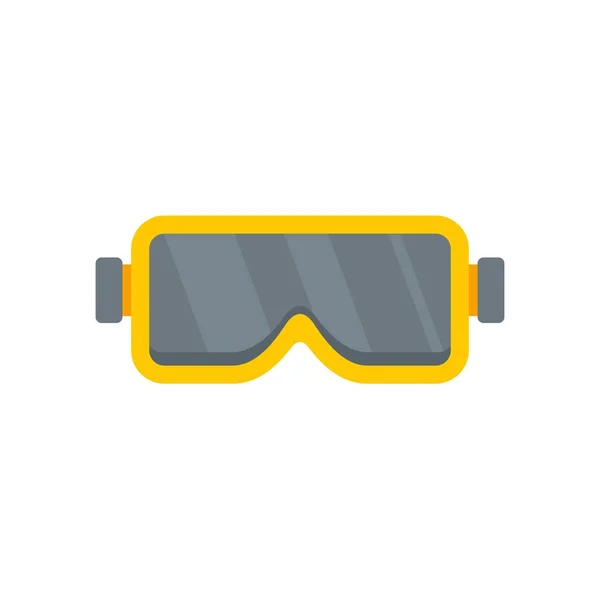 Épületvédő szemüveg ikon lapos elszigetelt vektor — Stock Vector