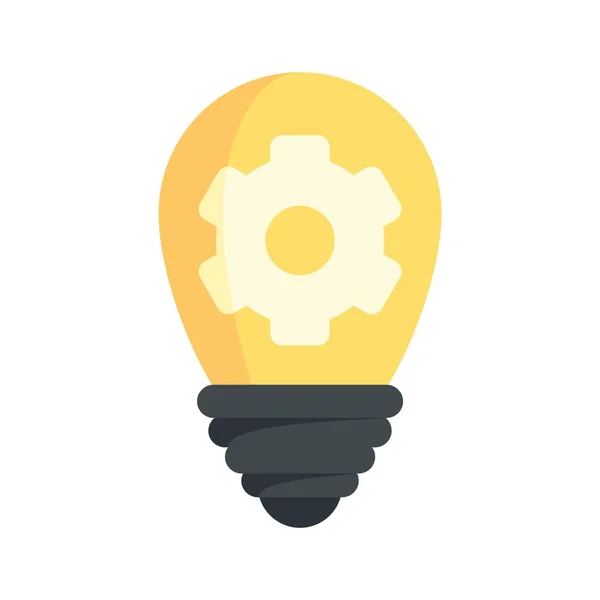 Inovace žárovky nápad ikona plochý izolovaný vektor — Stockový vektor