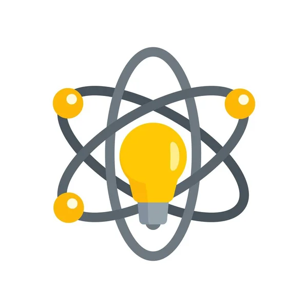 Ícone de inovação de ideia atômica vetor isolado plano —  Vetores de Stock