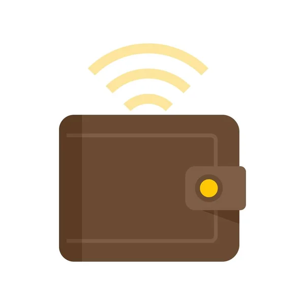 Digital wallet icon flat isolated vector — Wektor stockowy