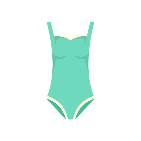 Beach swimsuit icon flat isolated vector — Stockvector