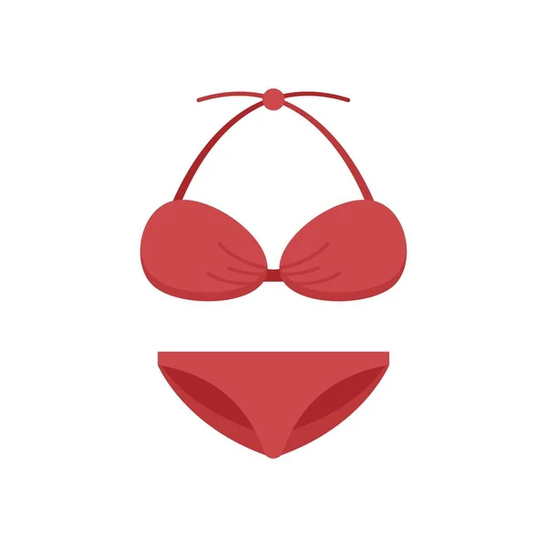 Fashion swimsuit icon flat isolated vector — Stockvector