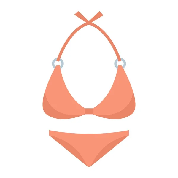 Pool swimsuit icon flat isolated vector — Stockvector