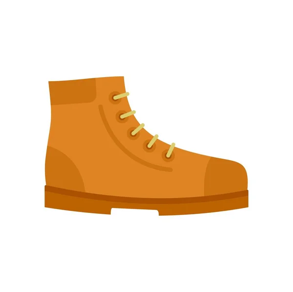 Hiking boot pictogram platte geïsoleerde vector — Stockvector