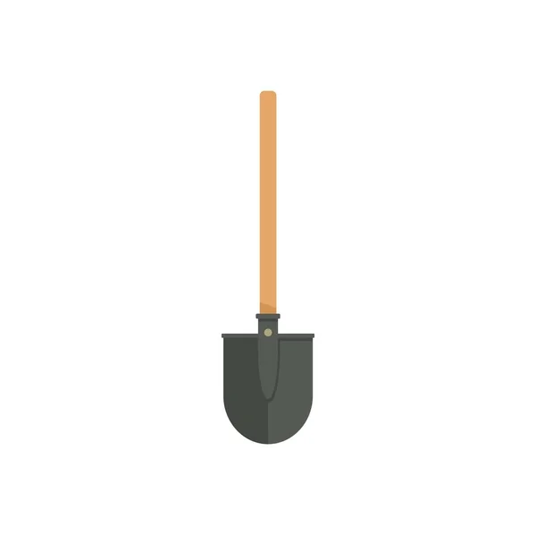Survival shovel icon flat isolated vector — Stockový vektor