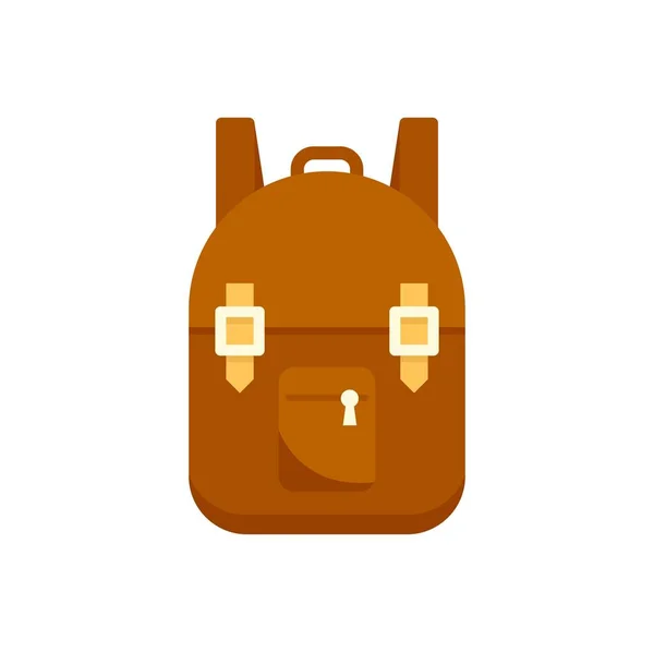 Mochila de supervivencia icono plano vector aislado — Archivo Imágenes Vectoriales