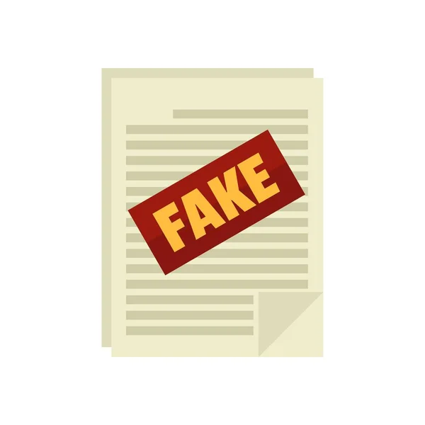 Fake news papers icon flat isolated vector — Stockvector