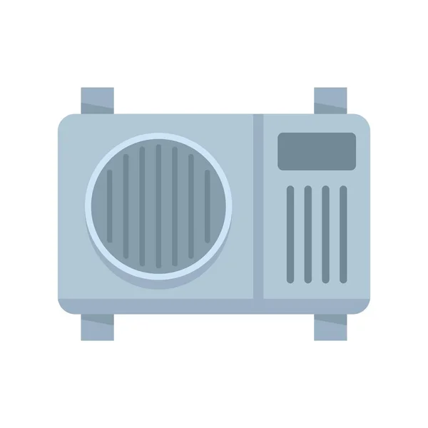Ventilateur d'air conditionné icône plat vecteur isolé — Image vectorielle