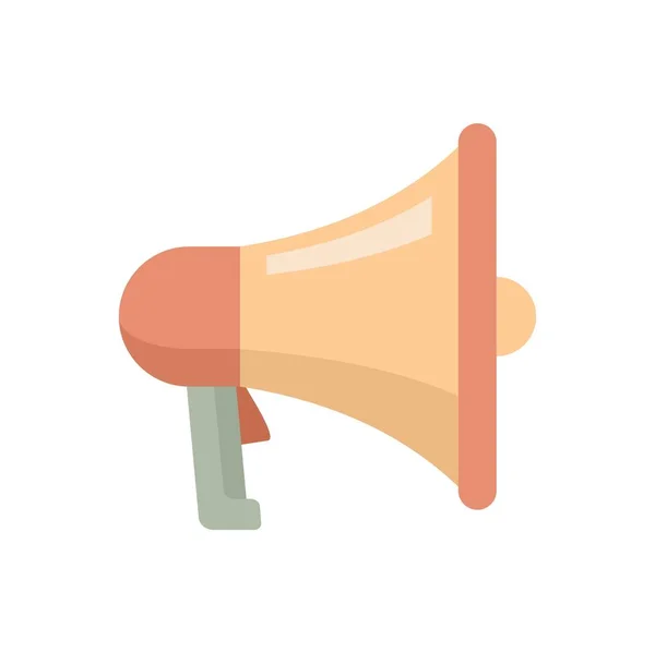 Mission megaphone icon flat isolated vector — Wektor stockowy