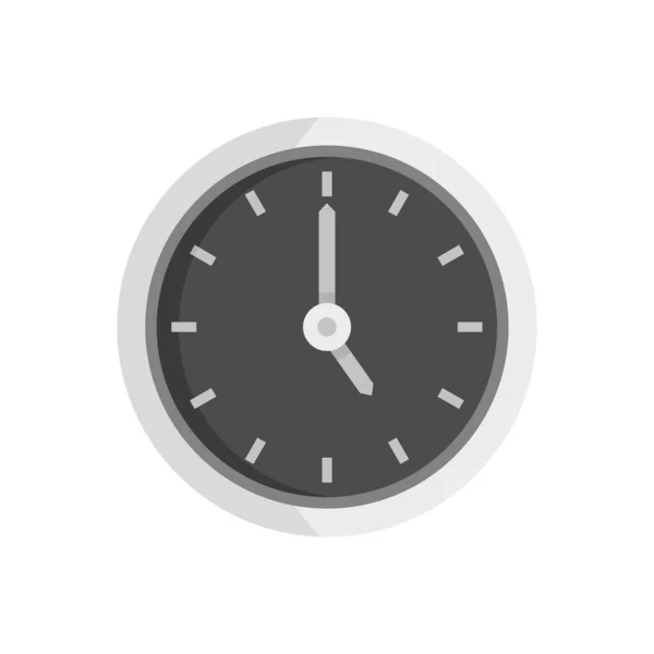 Office wall clock repair icon flat isolated vector — Stockový vektor