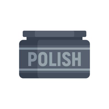 Shoe polish icon flat isolated vector vector Shoe polish icon flat isolated vector vector