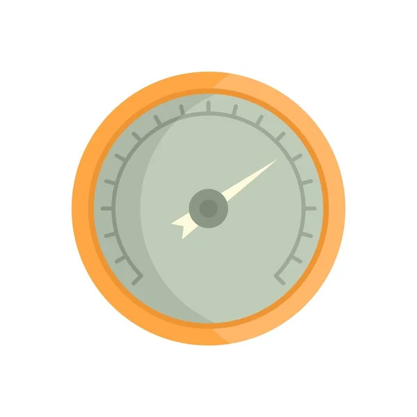 Drukbarometer pictogram vlakke geïsoleerde vector — Stockvector