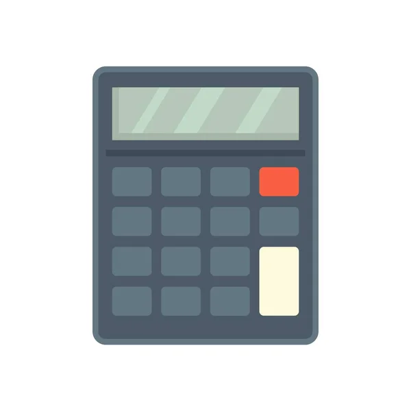 Calculadora de auditoría icono plano aislado vector — Archivo Imágenes Vectoriales