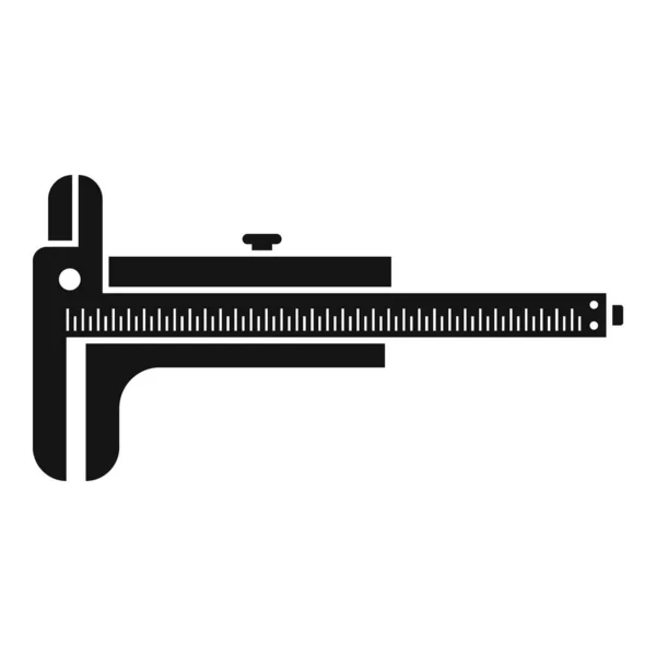 Icono de pinza digital vector simple. Calliper vernier — Vector de stock