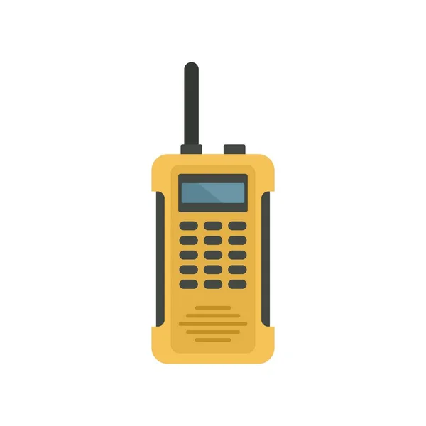 Walkie talkie afstand pictogram platte geïsoleerde vector — Stockvector