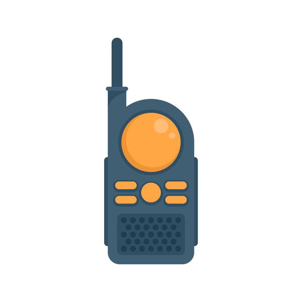 Toy walkie talkie icon flat isolated vector