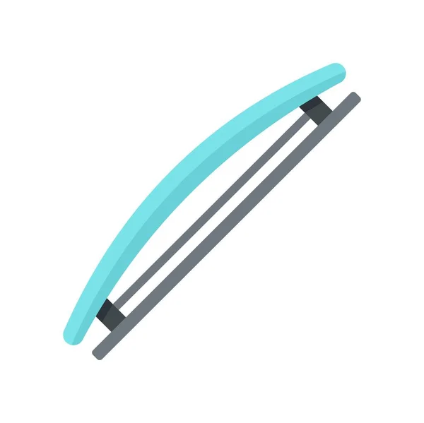 Coiffure barrette icône plat isolé vecteur — Image vectorielle
