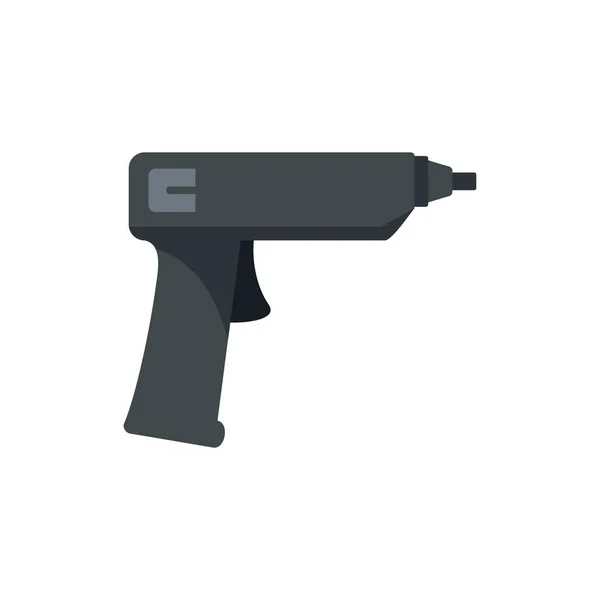 Pistola de espuma de poliuretano icono plano aislado vector — Vector de stock