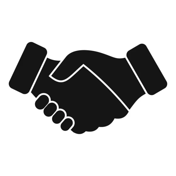 Affidabilità handshake icona semplice vettore. Integrità della fiducia — Vettoriale Stock