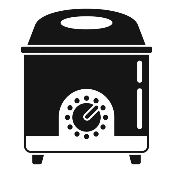 Pomme de terre friteuse icône vecteur simple. Machine à huile — Image vectorielle