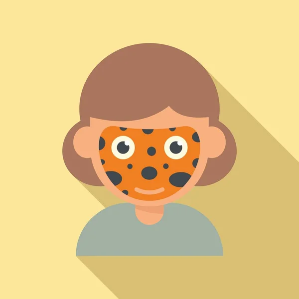 Cobra ícone de pintura facial vetor plano. Pintura infantil — Vetor de Stock