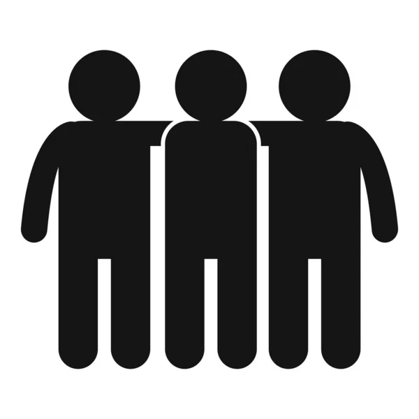 Trust community icon simple vector. Handshake partner — Stock Vector