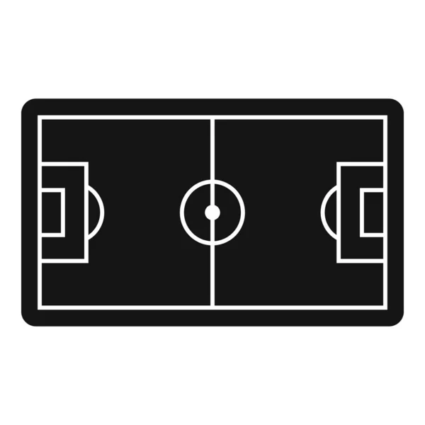 Campo de fútbol icono vector simple. Campo de fútbol — Vector de stock