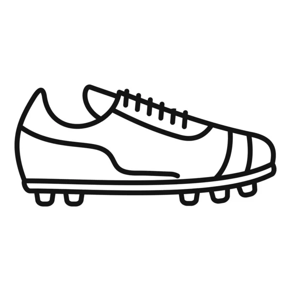 Referee boot icon outline vector. 축구 코치 — 스톡 벡터