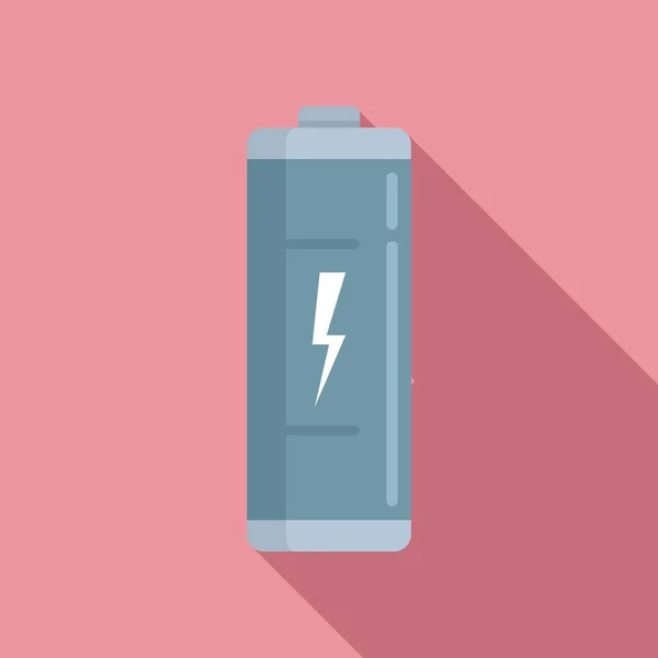 Ikona energii akumulatora płaski wektor. Pełna bateria — Wektor stockowy